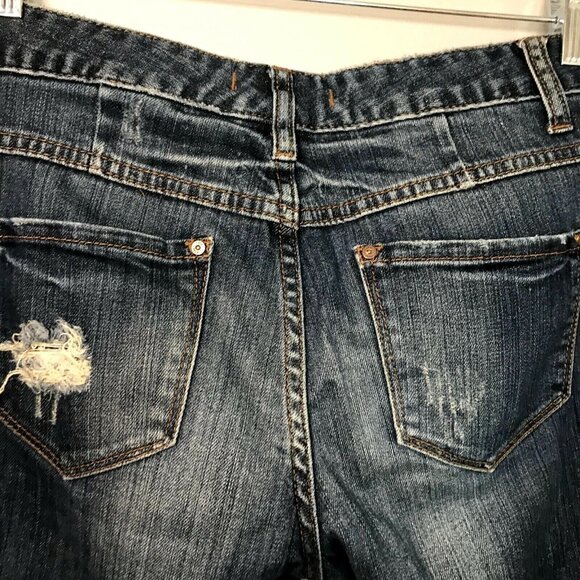 Free People‎ Skinny Jeans Size 26 Blue Denim Distressed - Picture 6 of 7